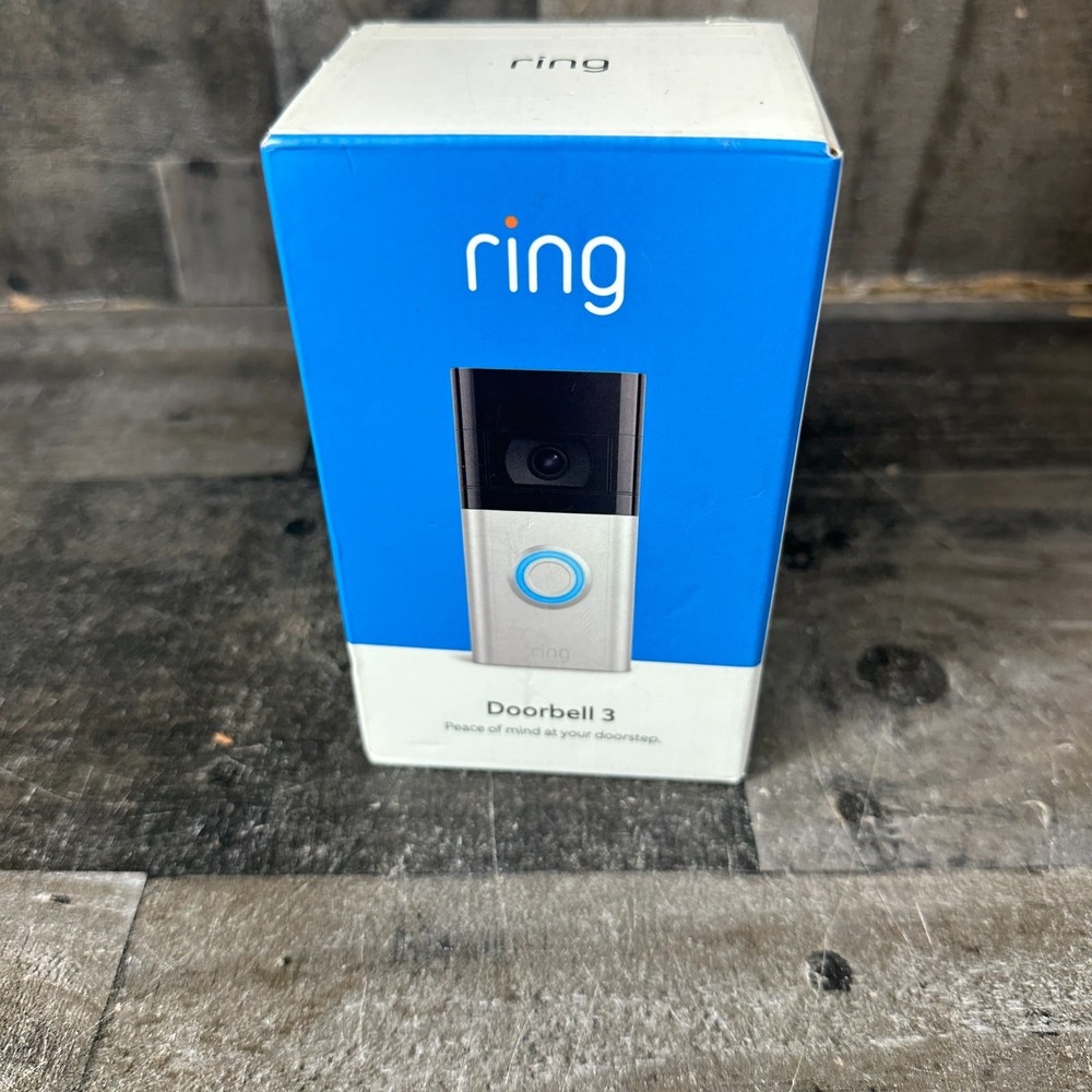 NIB FACTORY SEALED RING Doorbell 3 1080p-Satin Nickle~2 Way Talk Live